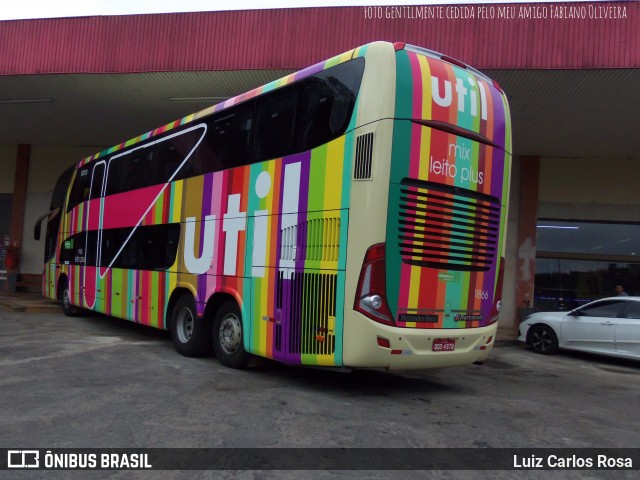 UTIL - União Transporte Interestadual de Luxo 11866 na cidade de Juiz de Fora, Minas Gerais, Brasil, por Luiz Carlos Rosa. Número da foto: #9098046.
