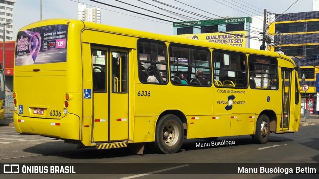 Transportes Coletivos Pérola do Oeste 6336 na cidade de Guarapuava, Paraná, Brasil, por Manu Busóloga Betim. Número da foto: #9100532.