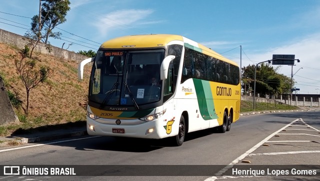 Empresa Gontijo de Transportes 21305 na cidade de Campinas, São Paulo, Brasil, por Henrique Lopes Gomes. ID da foto: 9097971.