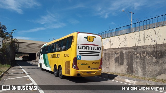 Empresa Gontijo de Transportes 21305 na cidade de Campinas, São Paulo, Brasil, por Henrique Lopes Gomes. ID da foto: 9097974.