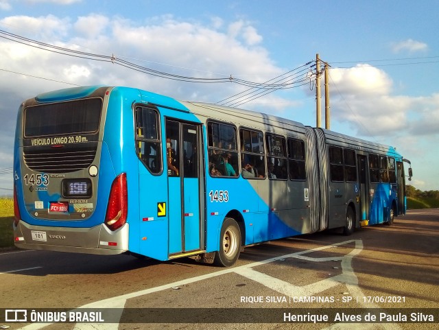 VB Transportes e Turismo 1453 na cidade de Campinas, São Paulo, Brasil, por Henrique Alves de Paula Silva. Número da foto: #9097869.