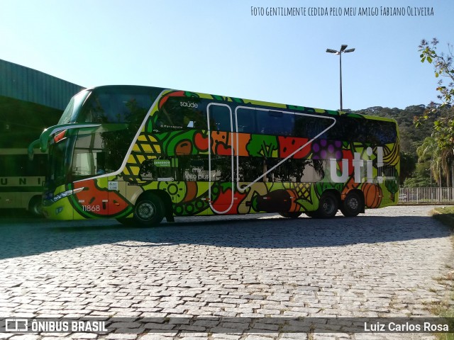 UTIL - União Transporte Interestadual de Luxo 11868 na cidade de Juiz de Fora, Minas Gerais, Brasil, por Luiz Carlos Rosa. ID da foto: 9098039.