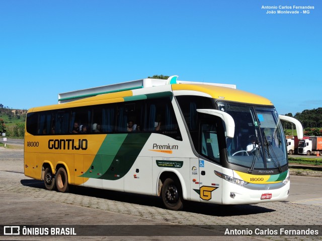 Empresa Gontijo de Transportes 18000 na cidade de João Monlevade, Minas Gerais, Brasil, por Antonio Carlos Fernandes. Número da foto: #9101464.
