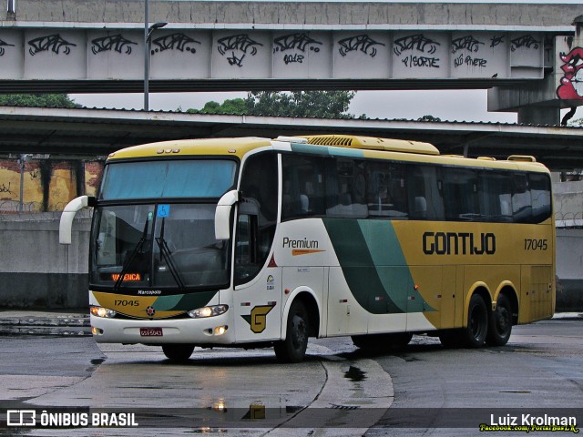 Empresa Gontijo de Transportes 17045 na cidade de Rio de Janeiro, Rio de Janeiro, Brasil, por Luiz Krolman. ID da foto: 9101918.