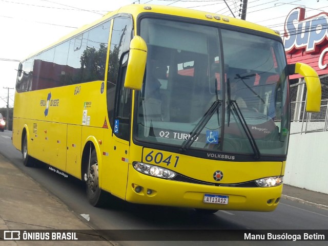 Transportes Coletivos Pérola do Oeste 6041 na cidade de Guarapuava, Paraná, Brasil, por Manu Busóloga Betim. Número da foto: #9100579.