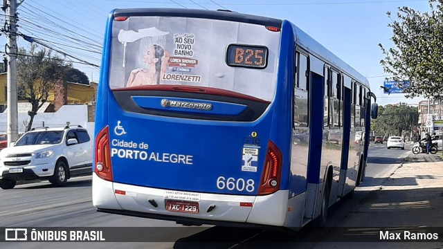 SOPAL - Sociedade de Ônibus Porto-Alegrense Ltda. 6608 na cidade de Porto Alegre, Rio Grande do Sul, Brasil, por Max Ramos. Número da foto: #9100691.