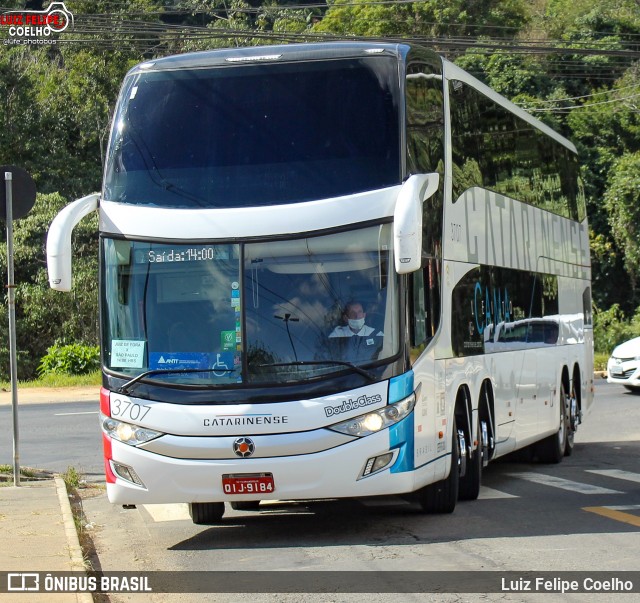 Auto Viação Catarinense 3707 na cidade de Juiz de Fora, Minas Gerais, Brasil, por Luiz Felipe Coelho. Número da foto: #9104309.