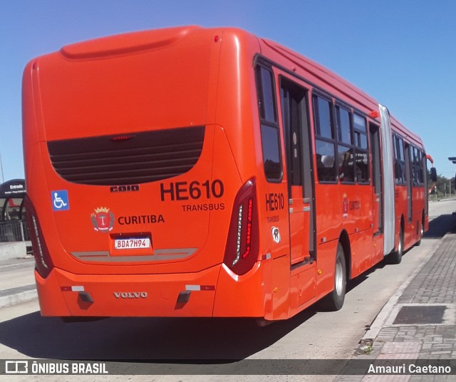 Auto Viação Redentor HE610 na cidade de Curitiba, Paraná, Brasil, por Amauri Caetano. Número da foto: #9105053.