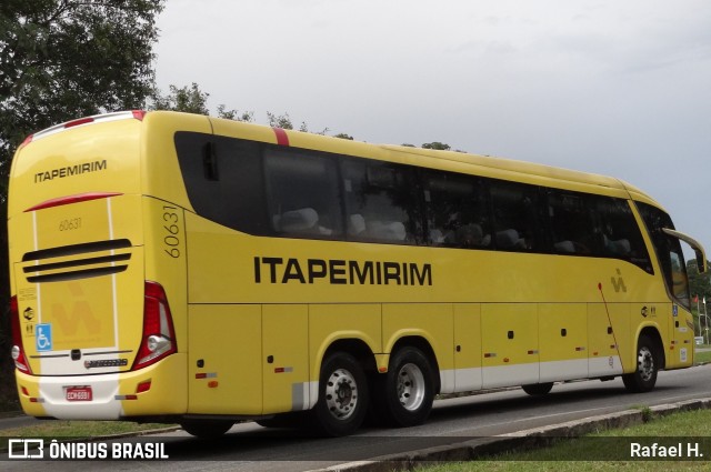 Viação Itapemirim 60631 na cidade de Barra do Piraí, Rio de Janeiro, Brasil, por Rafael H.. Número da foto: #9105763.