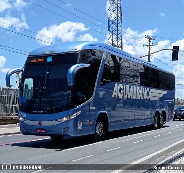 Viação Águia Branca 27410 na cidade de Vitória, Espírito Santo, Brasil, por Sergio Corrêa. ID da foto: 9103991.