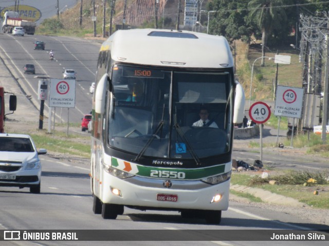 Empresa Gontijo de Transportes 21550 na cidade de Jaboatão dos Guararapes, Pernambuco, Brasil, por Jonathan Silva. ID da foto: 9103871.