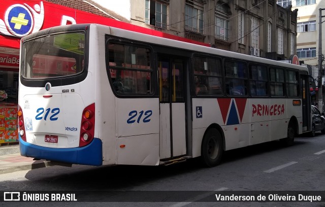 Viação Princesa da Serra 212 na cidade de Valença, Rio de Janeiro, Brasil, por Vanderson de Oliveira Duque. ID da foto: 9104190.