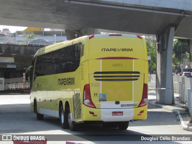 Viação Itapemirim 60093 na cidade de Belo Horizonte, Minas Gerais, Brasil, por Douglas Célio Brandao. ID da foto: 9105789.