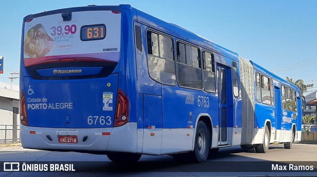 SOPAL - Sociedade de Ônibus Porto-Alegrense Ltda. 6763 na cidade de Porto Alegre, Rio Grande do Sul, Brasil, por Max Ramos. Número da foto: #9104414.