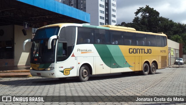 Empresa Gontijo de Transportes 14715 na cidade de Coronel Fabriciano, Minas Gerais, Brasil, por Jonatas Costa da Mata. ID da foto: 9105770.