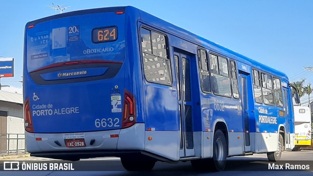SOPAL - Sociedade de Ônibus Porto-Alegrense Ltda. 6632 na cidade de Porto Alegre, Rio Grande do Sul, Brasil, por Max Ramos. Número da foto: #9107224.