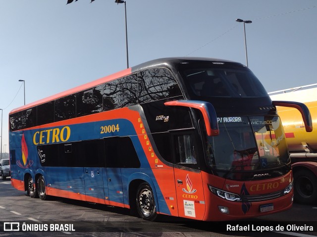Viação Cetro 20004 na cidade de São Paulo, São Paulo, Brasil, por Rafael Lopes de Oliveira. Número da foto: #9109666.