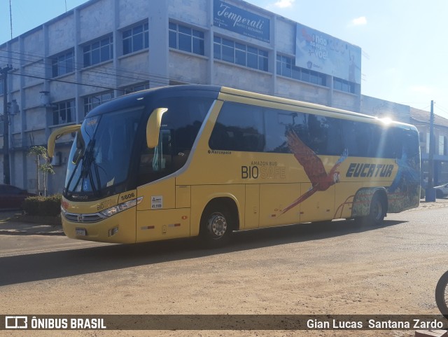 Eucatur - Empresa União Cascavel de Transportes e Turismo 5606 na cidade de Ji-Paraná, Rondônia, Brasil, por Gian Lucas  Santana Zardo. ID da foto: 9107245.