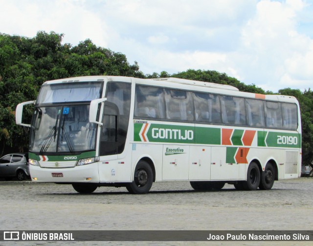 Empresa Gontijo de Transportes 20190 na cidade de Vitória da Conquista, Bahia, Brasil, por Joao Paulo Nascimento Silva. ID da foto: 9108362.