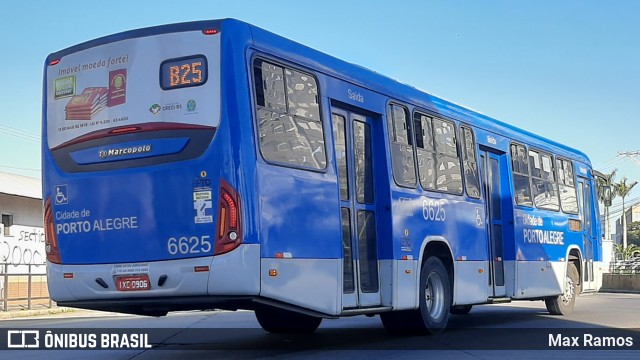 SOPAL - Sociedade de Ônibus Porto-Alegrense Ltda. 6625 na cidade de Porto Alegre, Rio Grande do Sul, Brasil, por Max Ramos. Número da foto: #9107199.