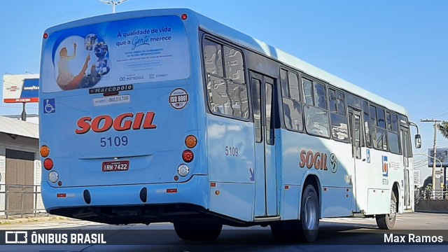 SOGIL - Sociedade de Ônibus Gigante Ltda. 5109 na cidade de Porto Alegre, Rio Grande do Sul, Brasil, por Max Ramos. ID da foto: 9108836.