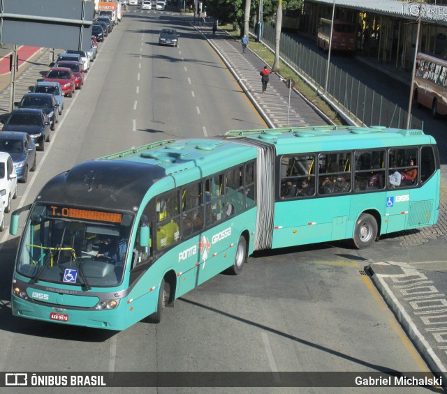 VCG - Viação Campos Gerais 1355 na cidade de Ponta Grossa, Paraná, Brasil, por Gabriel Michalski. ID da foto: 9108664.