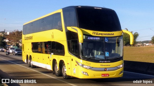 Viação Itapemirim 17035 na cidade de Caçapava, São Paulo, Brasil, por odair lopes. Número da foto: #9107665.