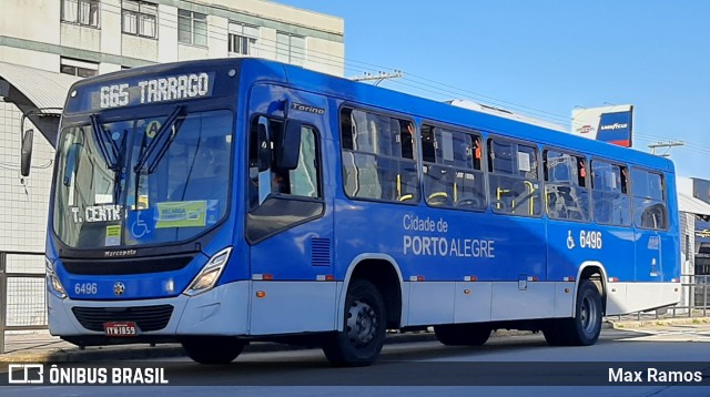 Nortran Transportes Coletivos 6496 na cidade de Porto Alegre, Rio Grande do Sul, Brasil, por Max Ramos. Número da foto: #9108848.