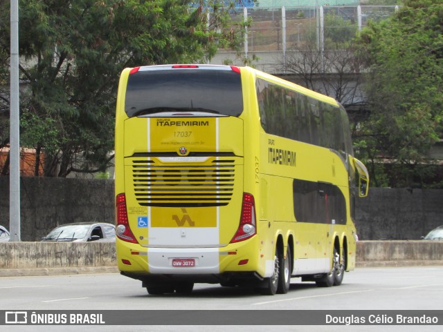 Viação Itapemirim 17037 na cidade de Belo Horizonte, Minas Gerais, Brasil, por Douglas Célio Brandao. ID da foto: 9107709.