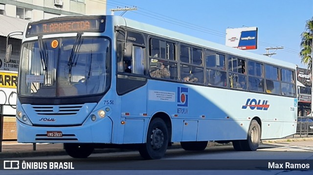 SOUL - Sociedade de Ônibus União Ltda. 7550 na cidade de Porto Alegre, Rio Grande do Sul, Brasil, por Max Ramos. ID da foto: 9108812.