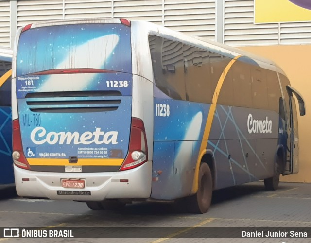 Viação Cometa 11238 na cidade de Itabirito, Minas Gerais, Brasil, por Daniel Junior Sena. ID da foto: 9107287.