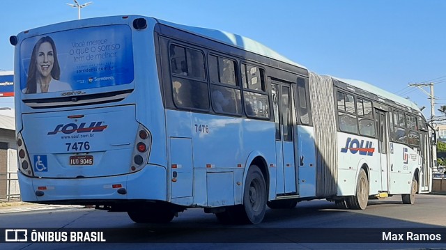 SOUL - Sociedade de Ônibus União Ltda. 7476 na cidade de Porto Alegre, Rio Grande do Sul, Brasil, por Max Ramos. Número da foto: #9107382.
