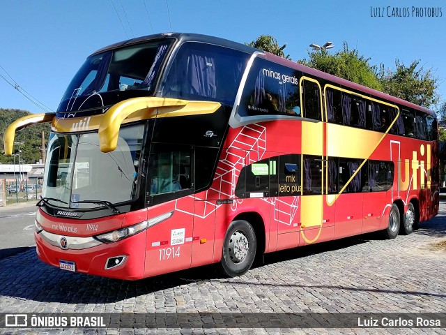 UTIL - União Transporte Interestadual de Luxo 11914 na cidade de Juiz de Fora, Minas Gerais, Brasil, por Luiz Carlos Rosa. Número da foto: #9111728.