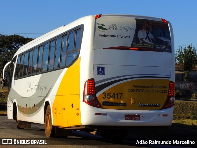 Rio Negro Fretamento e Turismo 35417 na cidade de Belo Horizonte, Minas Gerais, Brasil, por Adão Raimundo Marcelino. ID da foto: 9112101.