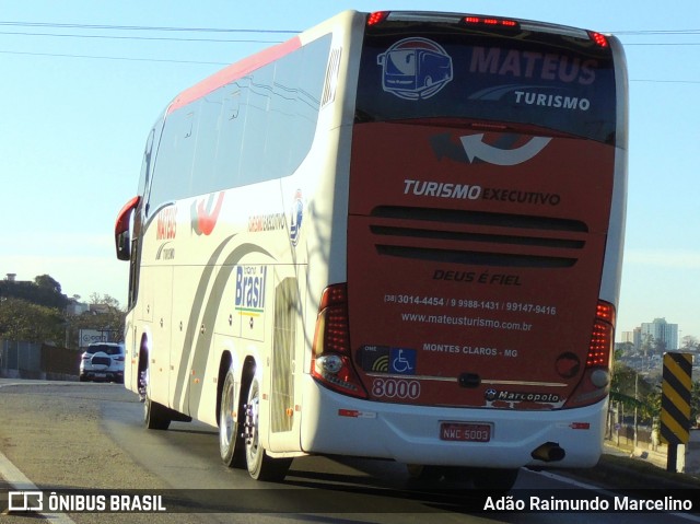 Mateus Turismo 8000 na cidade de Belo Horizonte, Minas Gerais, Brasil, por Adão Raimundo Marcelino. ID da foto: 9112303.