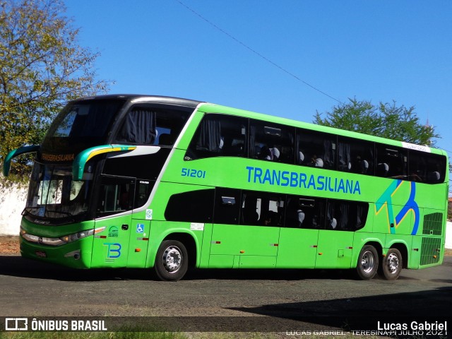 Transbrasiliana Transportes e Turismo 51201 na cidade de Teresina, Piauí, Brasil, por Lucas Gabriel. ID da foto: 9111744.