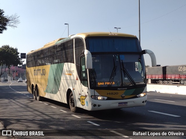 Empresa Gontijo de Transportes 14820 na cidade de São Paulo, São Paulo, Brasil, por Rafael Lopes de Oliveira. ID da foto: 9112082.