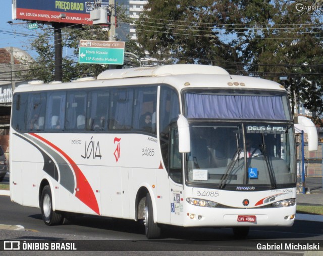 Viação Jóia > Expresso Jóia 34085 na cidade de Ponta Grossa, Paraná, Brasil, por Gabriel Michalski. ID da foto: 9111487.