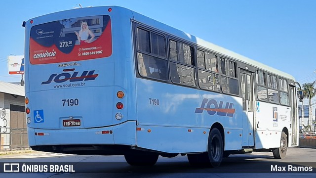 SOUL - Sociedade de Ônibus União Ltda. 7190 na cidade de Porto Alegre, Rio Grande do Sul, Brasil, por Max Ramos. ID da foto: 9112281.