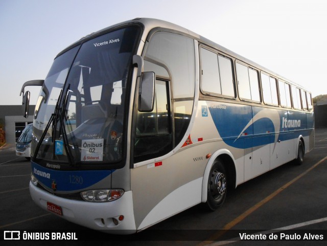 Viação Itaúna 1280 na cidade de Itaúna, Minas Gerais, Brasil, por Vicente de Paulo Alves. ID da foto: 9111338.