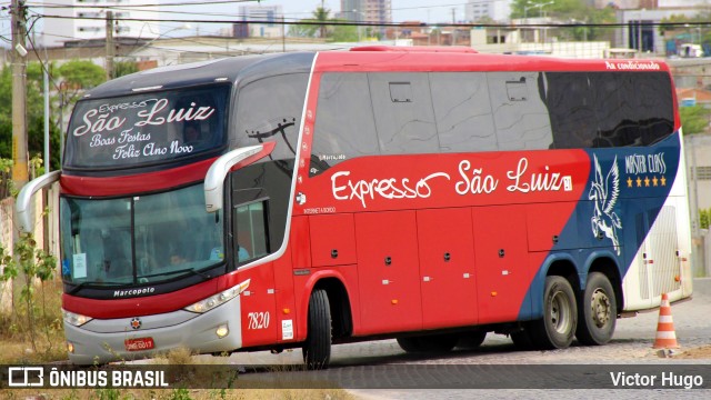 Expresso São Luiz 7820 na cidade de Caruaru, Pernambuco, Brasil, por Victor Hugo. ID da foto: 9115813.