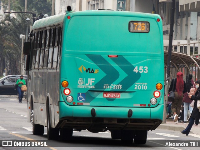 VSFL - Viação São Francisco 453 na cidade de Juiz de Fora, Minas Gerais, Brasil, por Alexandre Tilli. Número da foto: #9115024.