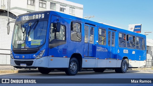 Nortran Transportes Coletivos 6535 na cidade de Porto Alegre, Rio Grande do Sul, Brasil, por Max Ramos. ID da foto: 9113311.