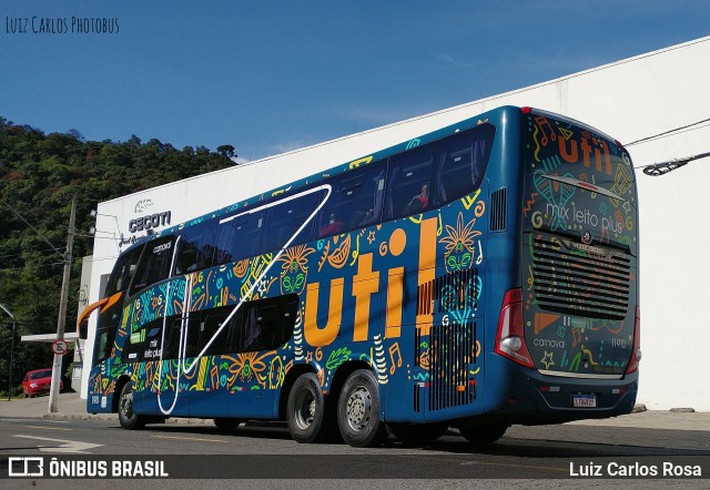 UTIL - União Transporte Interestadual de Luxo 11910 na cidade de Juiz de Fora, Minas Gerais, Brasil, por Luiz Carlos Rosa. ID da foto: 9114054.