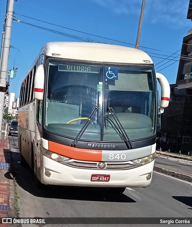 Viação Alvorada 840 na cidade de Vila Velha, Espírito Santo, Brasil, por Sergio Corrêa. ID da foto: 9112587.