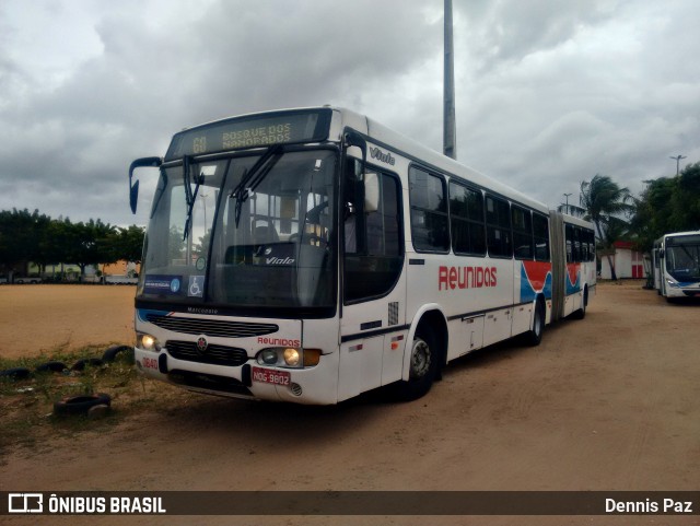 Reunidas Transportes Urbanos 0840 na cidade de Natal, Rio Grande do Norte, Brasil, por Dennis Paz. ID da foto: 9112830.