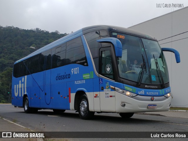 UTIL - União Transporte Interestadual de Luxo 9101 na cidade de Juiz de Fora, Minas Gerais, Brasil, por Luiz Carlos Rosa. Número da foto: #9112745.