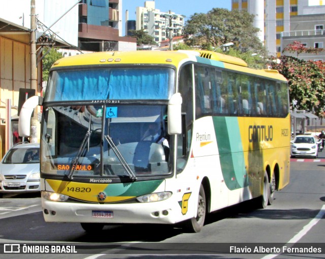 Empresa Gontijo de Transportes 14820 na cidade de Sorocaba, São Paulo, Brasil, por Flavio Alberto Fernandes. ID da foto: 9114924.