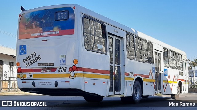 Auto Viação Navegantes 6116 na cidade de Porto Alegre, Rio Grande do Sul, Brasil, por Max Ramos. ID da foto: 9113282.