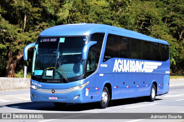 Viação Águia Branca RJ 193.020 na cidade de Petrópolis, Rio de Janeiro, Brasil, por Adriano Duarte. ID da foto: 9114029.